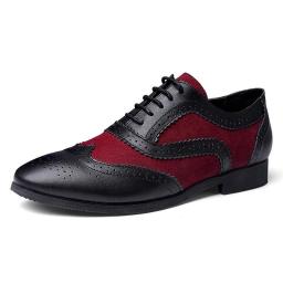 British pointed leather shoes business casual men's leather shoes two -tiered Korean version of cowhide single shoes fashion tide