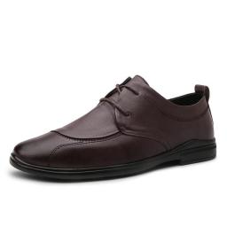 Business Casual Leather Shoes Four Seasons Men's Shoes Soft Sole Driving Toe -toe -leather Professional Work Shoes Modern Shoe Leather Shoes Men