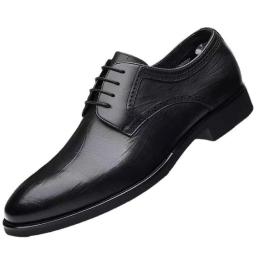 Business casual shoes leather breathable shoes men's summer new dress British groom shoes suits wedding soft skin