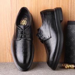 Business Formal Casual Shoes Yinglun Chao Groom Leather Adds Korean Version Of Wedding Shoes Men's Summer Soft Bossypes
