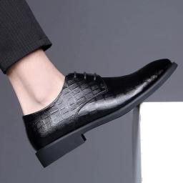Business Formal Leather Shoes Men's Casual Men's Shoes British New Lang Korean Version Of Wedding Shoes