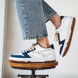 College style casual board shoes boys color fight sporty shoe lace -up four seasons men's shoes spring new 2022 2022