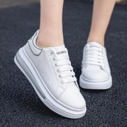 Couple Shoes Four Seasons Full Gas Cushion Shoes Men And Women Summer Casual Sports Shoes Thick Bottom Increase Small White Shoes Student Board Shoes