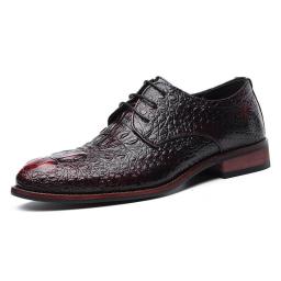 Crocodile Shoes Men's Autumn New Tide Shoes Men's Business Gentleman Shoes Wild British Trend Pointed Shoes