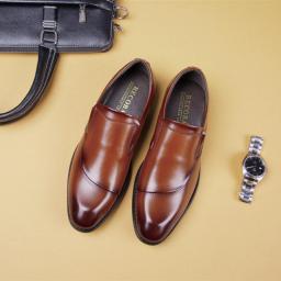 Cross-border Japanese New Business Casual Foot Pedlar Men's Gentlemen Dress Shoes Office Simple One Generation