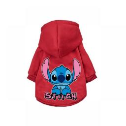 Disney Winter Autumn Dog Clothes Stitch Dumbo Cartoon Clothes For Dog Pet Clothes Hoodie Coat Chihuahua Bulldog Clothing Dogs