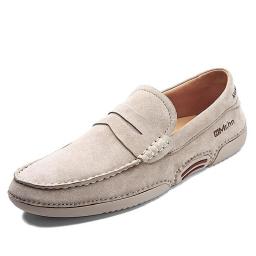 Doudou shoes men's soft bottom kicking men's casual leather shoes British soft bottom bean bean shoes new