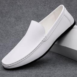 Doudou shoes men 2022 spring new men's lazy shoes low -top soft bottom soft bottom white casual shoes trend men's shoes