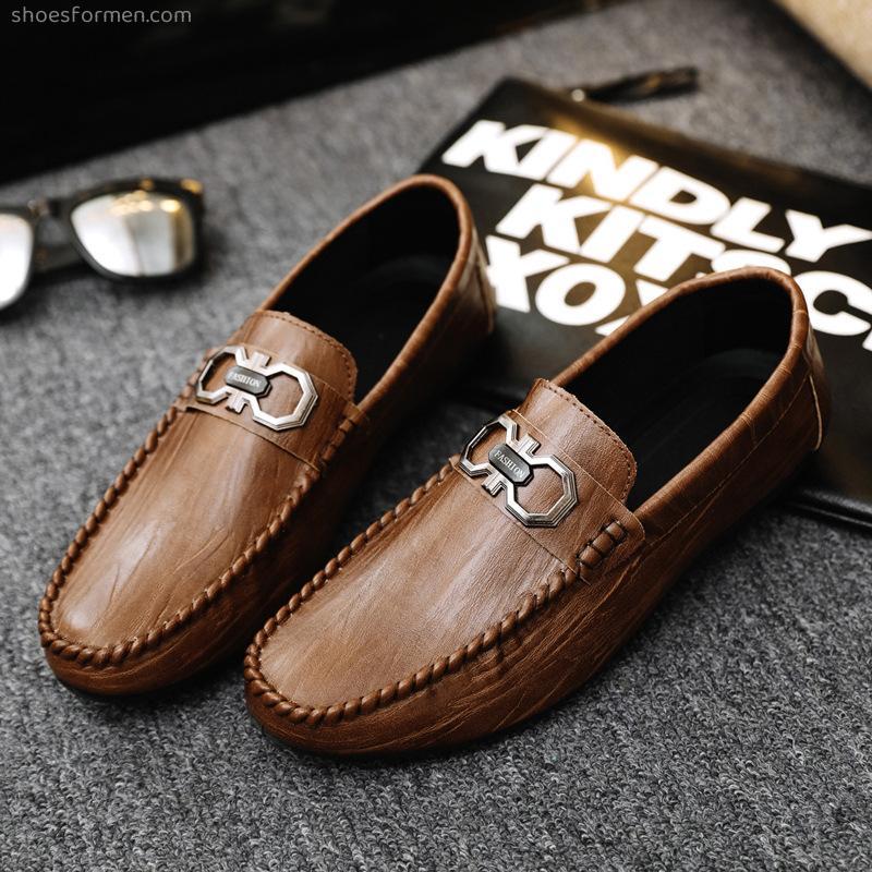 European station Laofu shoes summer new soft bottom breathable men's casual shoes peas shoes driving shoes