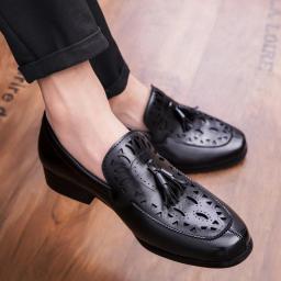 Fashion new pointed shoes Yinglunfa model shoes men's flourishing groom wedding moral shoes teen men's shoes