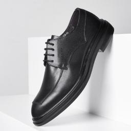 Fashion retro pointed shoes British business de than men's shoes men's Korean casual black wedding shoes