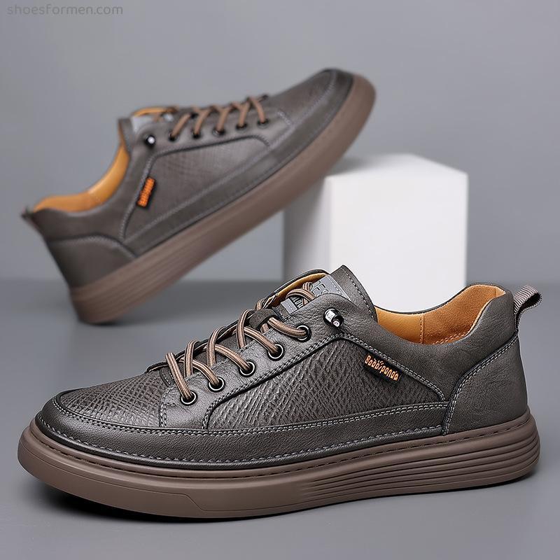 Four seasons 2nd leather fashion business men's shoes increase casual men tide shoes shoes wild shoes men