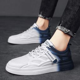 Gradient color board shoes men's spring new small white shoes student casual sports shoe mesh permeable tourist men's shoes