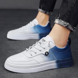 Gradient color board shoes men's spring new small white shoes student casual sports shoes running travel men's shoes