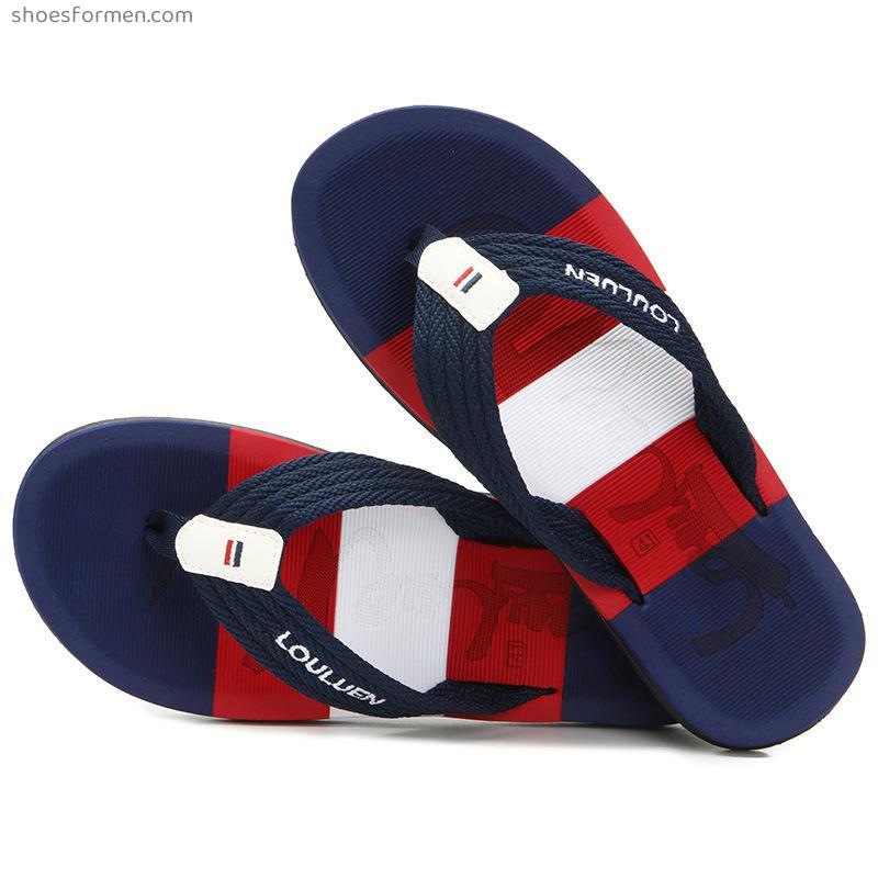 Hanzi flops men's summer Europe and America fashion trend wearing beach slippers