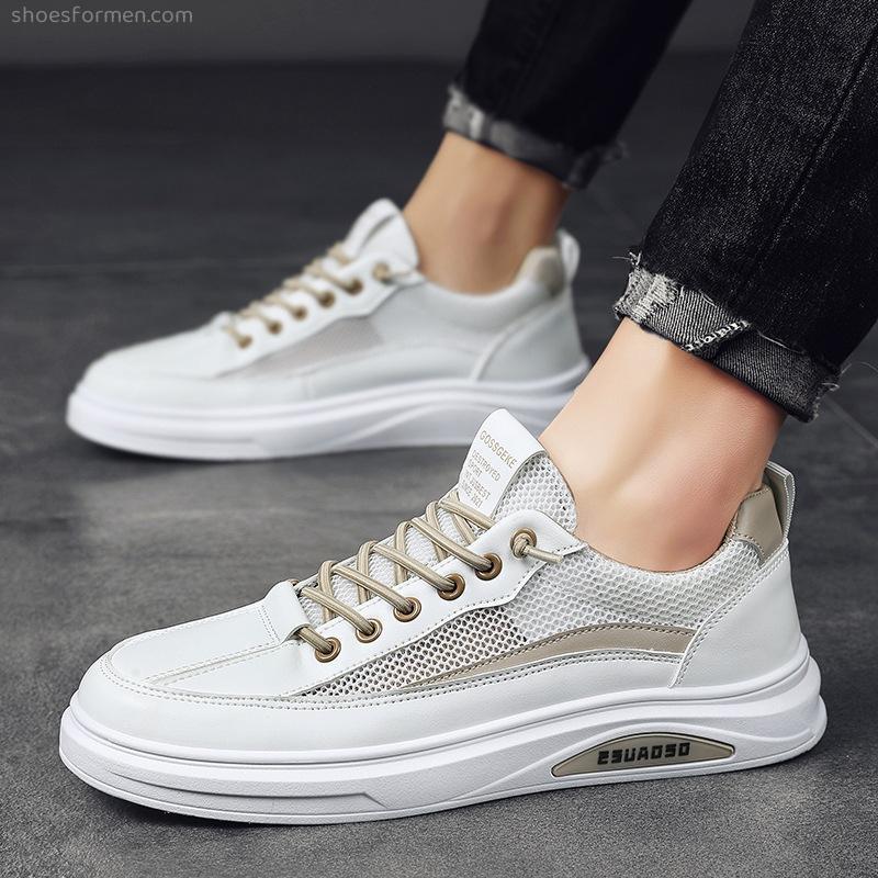 Hollowed out shoe men's spring and summer seasons small white shoes students trendy casual men's shoes 2022 new models