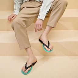 Human Flip Shoe Men's 2022 New Summer Indoor And Outdoor Wearing Anti-slip Anti-stinky Sandals Trend Casual Beach Sandals