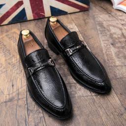 Korean version of men's casual shoes guy boys small leather shoes British fashion youth glue shoes shoes
