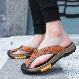 Large -size summer spot men casual anti -slip Bao TOOC -headed slippers