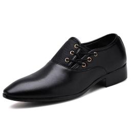 Large size business casual leather shoes men's shoes youth tide shoe night shop hairstyle shoes professional work shoes leather shoes men