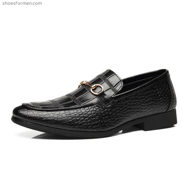 Large size men's shoes set foot brown non-slip youth trend men's shoes