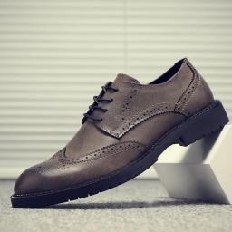 Leather Shoes Brock Yinglun casual business format men's shoes suit shoes, wedding groom shoes