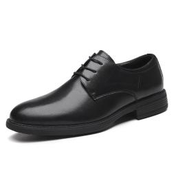 Leather Shoes Men's Cowhide Business Formal Dress Men's Youth Black Trend Soft Bottom Casual Men's Shoes Professional Work Shoes