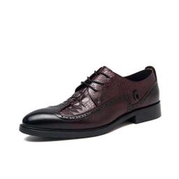 Leather Shoes Men's New BLOK Y-Ying Wind Office Business Dress Casual Men Wedding Groom Shoes