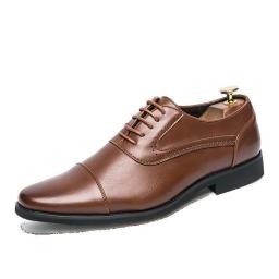 Leather shoes winter three joint leather shoes men's business is in english derby shoes casual handmade Oxford men's shoes
