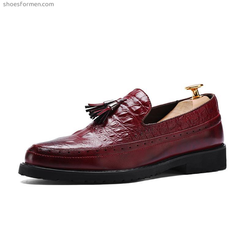 Lefu Shoes Men's Shoes Flat Sutu Chi Sui Fluton Sublok Men's Shoes Brock Leather Shoes Men's Foot