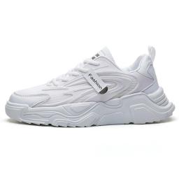 Little white shoes men's shoes 2022 new men's trend wild shoes, young daddy shoes youth breathable casual sports shoes