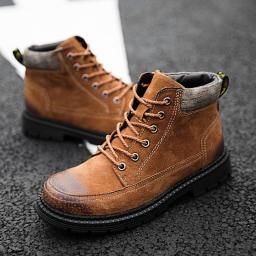 Male Martin Boots Outdoor Shoes Big Earline Boot Boots Autumn and Winter High -size Fruits Leisure Leisure Boots
