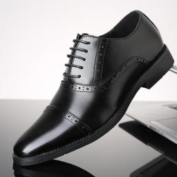 Male Business Shoes British Style