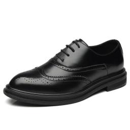 Male leather shoes, men's shoes, men's business, Bolk Lok, Korean version of youth business casual leather shoes