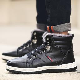 Male Shoes 2019 Autumn And Winter High-rise Plus Velvet Snow Boots Foreign Trade Large Size Men's Cotton Shoes Sports Casual Martin Boots Tide