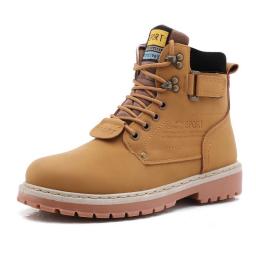 Martin boots New men's autumn high -top high school high school gang boots in winter trend rhubarb spring autumn workers