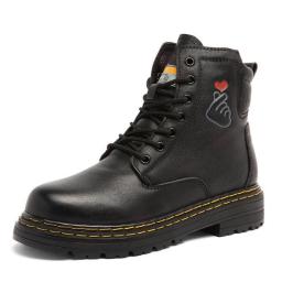 Martin boots high -top British style cowhide worker black leather shoes in the bangs of locomotive boots trend