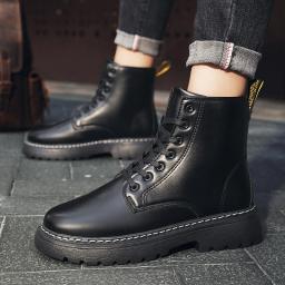 Martin boots men's high -top British style Korean version of trendy versatile boots boots boots in autumn and winter black men's boots