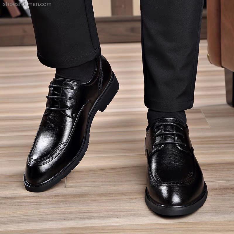 Mavericks men's leather shoes business formal dress new leather men's shoes sheep pattern British trend casual leather shoes groomsmen shoes