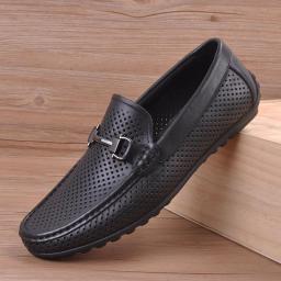 Men's Bean Bean Shoes Male Leather Soft Sneakers Fashion Casual Shoes Men's Loun Shoes Men