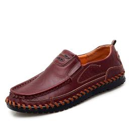 Men's Doudou Shoes Wide Leisure Large -size Leather Shoes Breath Men's shoes