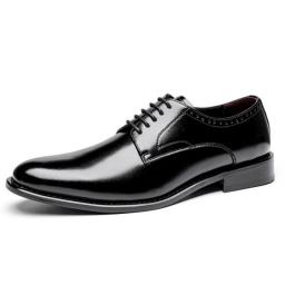 Men's Dress Shoes Leather Casual Breathable Business Oxford Shoes