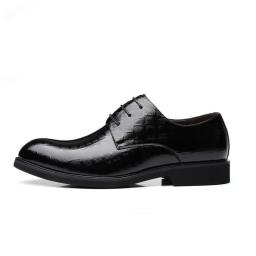 Men's Leather Dress Shoes Lace-up Trend Fashion Business Casual Oxford Shoes