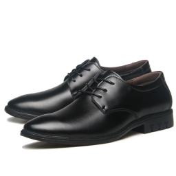 Men's Shoes 2022 Spring New Business Pacific Leather British Shoes Black Permanent Soft Leather Soft Leather Leather Shoes