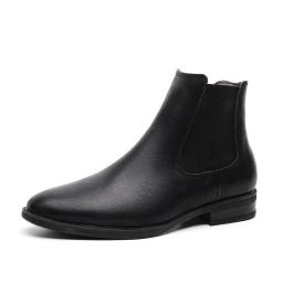 Men's Boots New Men's Shoes Retro Martin Boots High -top Shoes British Style Leather Shoes Mature Men's Casual Shoes