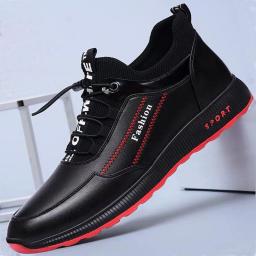 Men's casual business leather shoes 2022 summer new solid shoe leather surface men's shoes fashion lightweight shoes