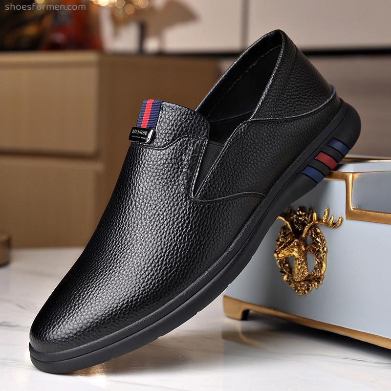 Men's casual leather shoes Yinglan wind business breathable casual shoes lazy people a pedal men's shoes
