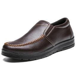 Men's casual leather shoes business shoes super light shoes