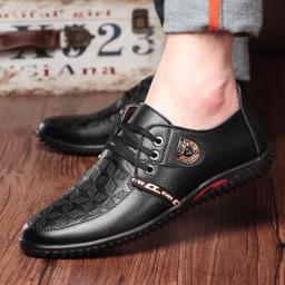 Men's Casual Leather Shoes Spring New Business British Korean Version Of Trend And Breathable Daily Wild Men's Shoes