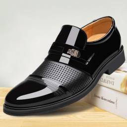 Men's formal business leather shoes Shoes Men sandals hole shoes
